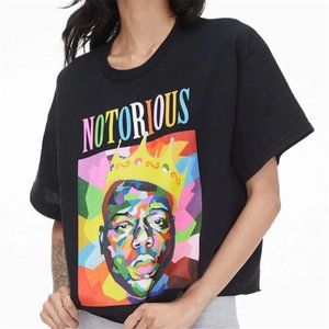 Cropped Graphic Tee T Shirt Colorful Size XL NEW